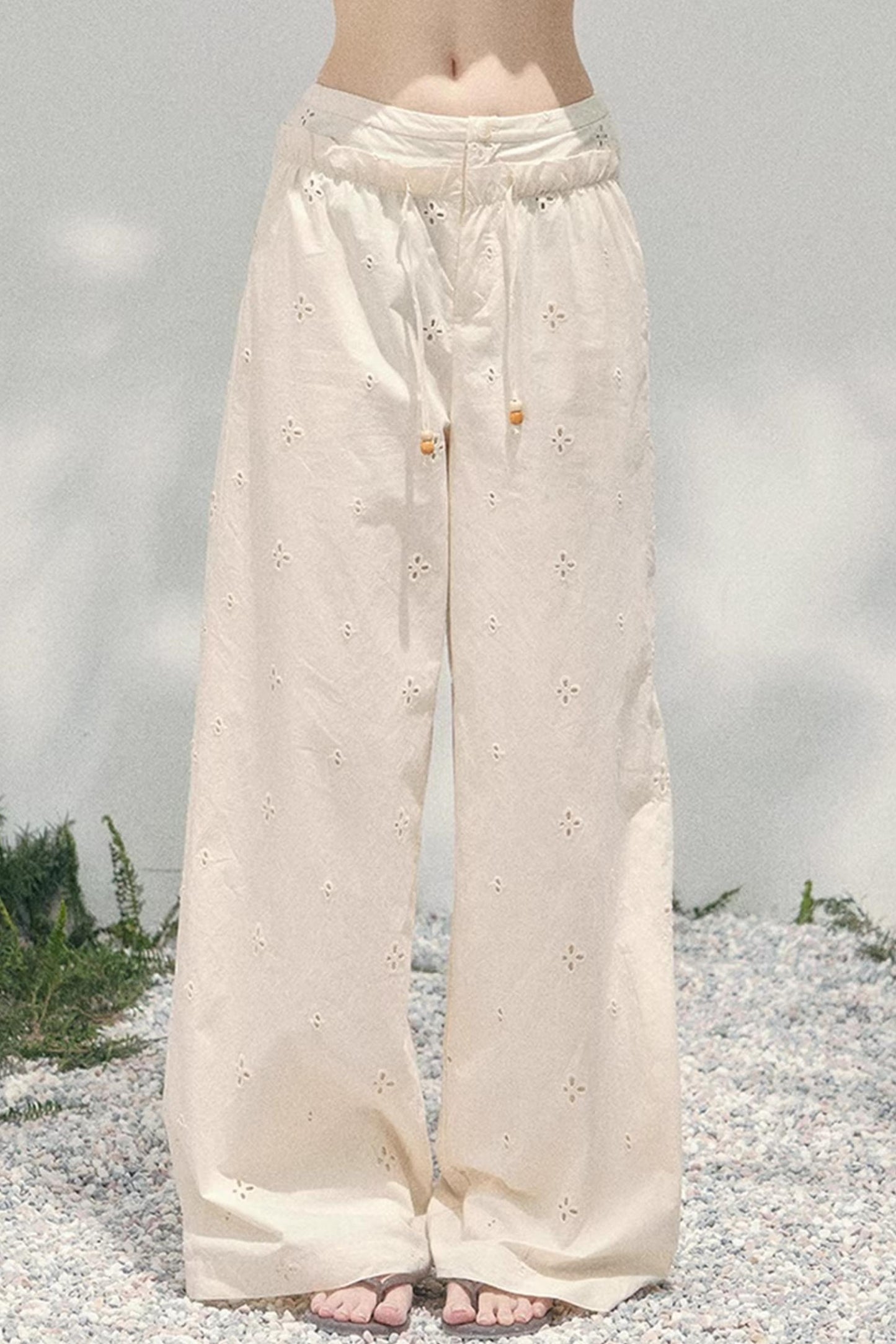 Light Mist Wide-Leg Pants