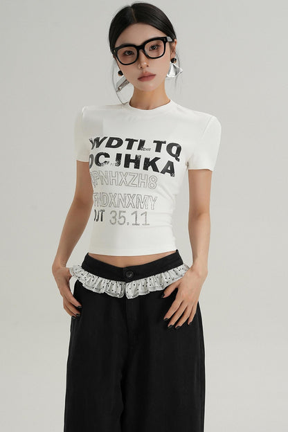 Trendy Short Sleeve Graphic Tee