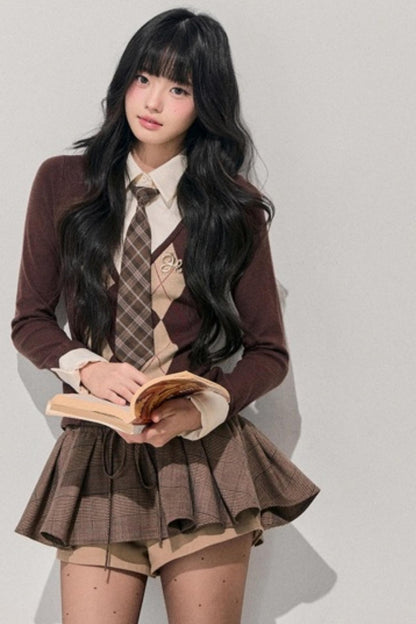 Plaid Annie Waltz Skirt