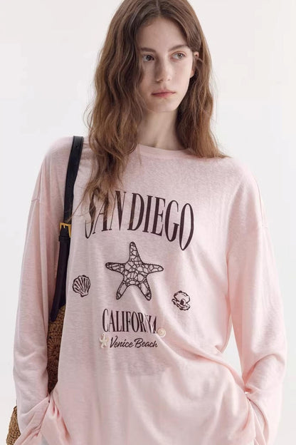 French Embroidered Vacation T-Shirt