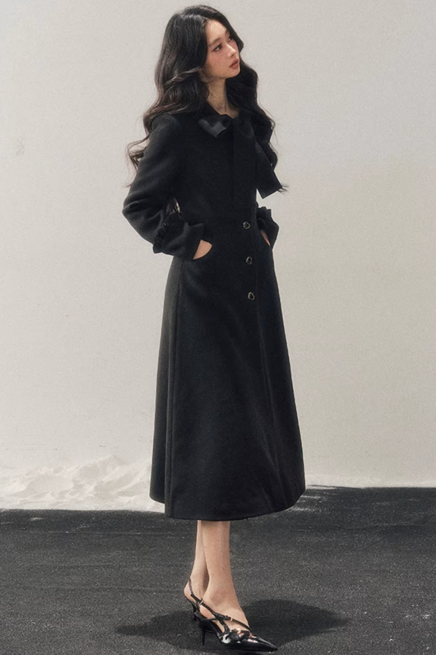 Hepburn Quilted Woolen Coat