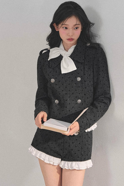 Memory's Reef Wool Polka Dot Suit Set-Up