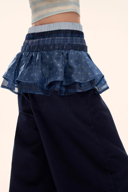 Layered Multi-Waisted Trousers