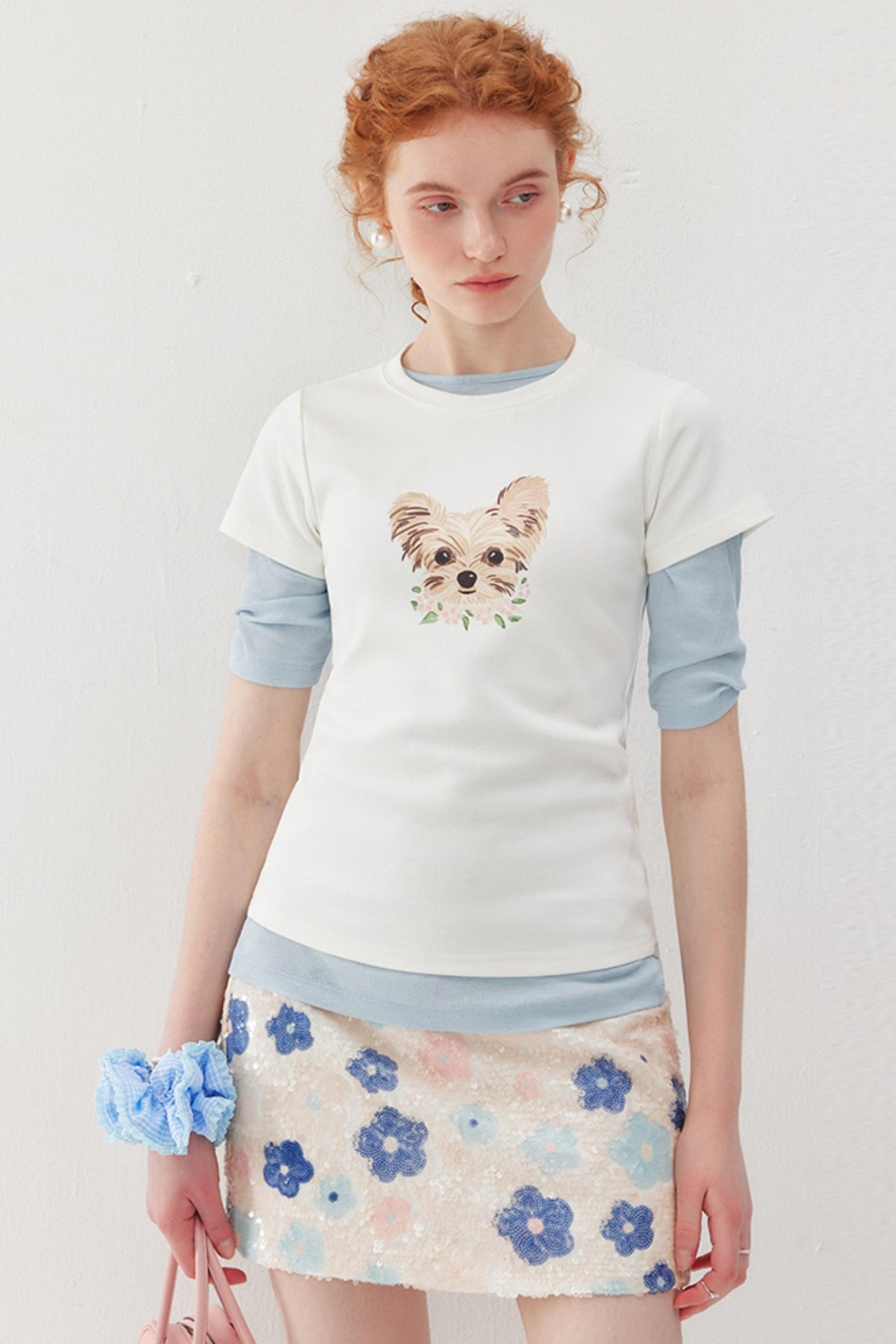 Embellished Sequin A-Line Skirt