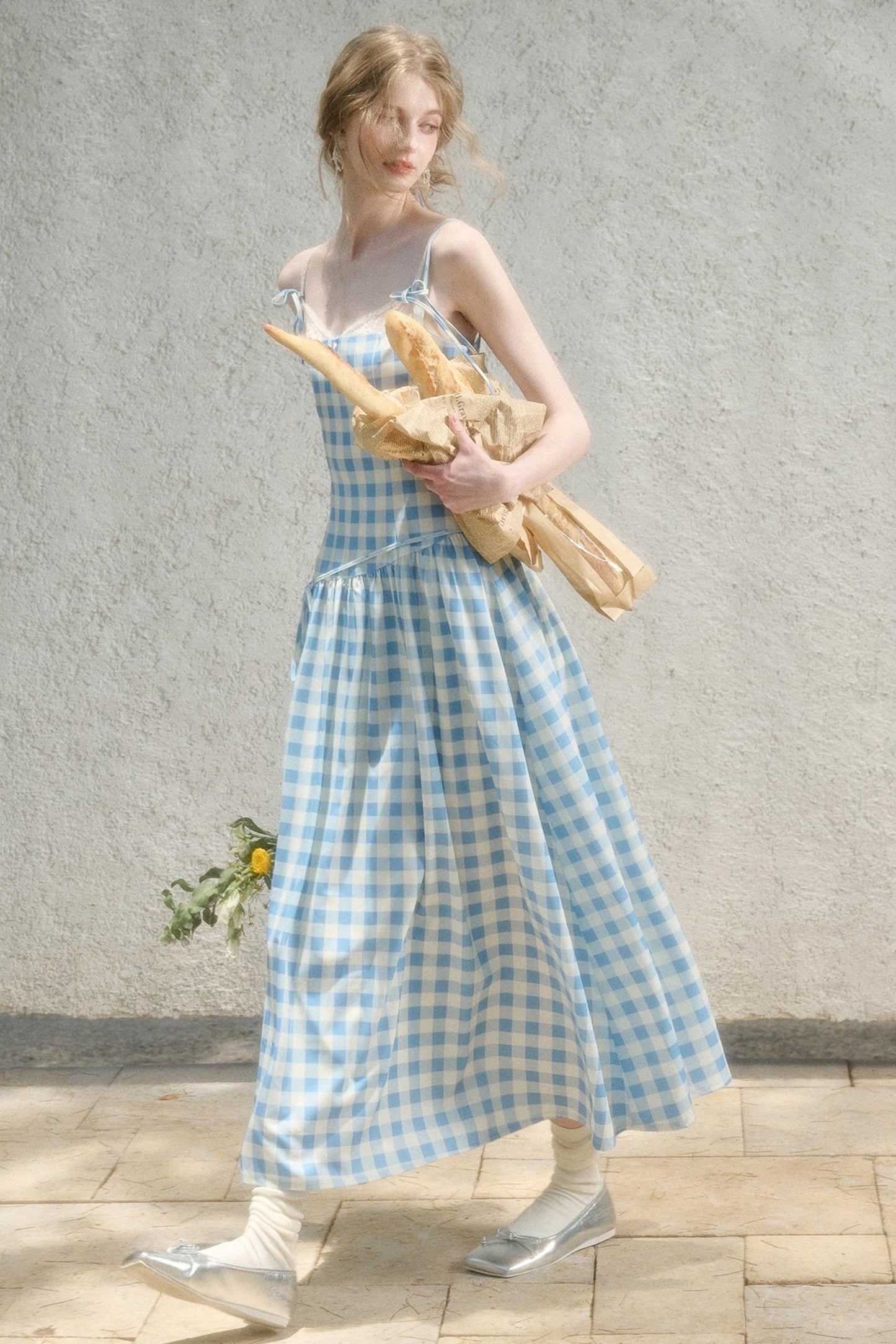 Galaxy Blue Pleated Sundress