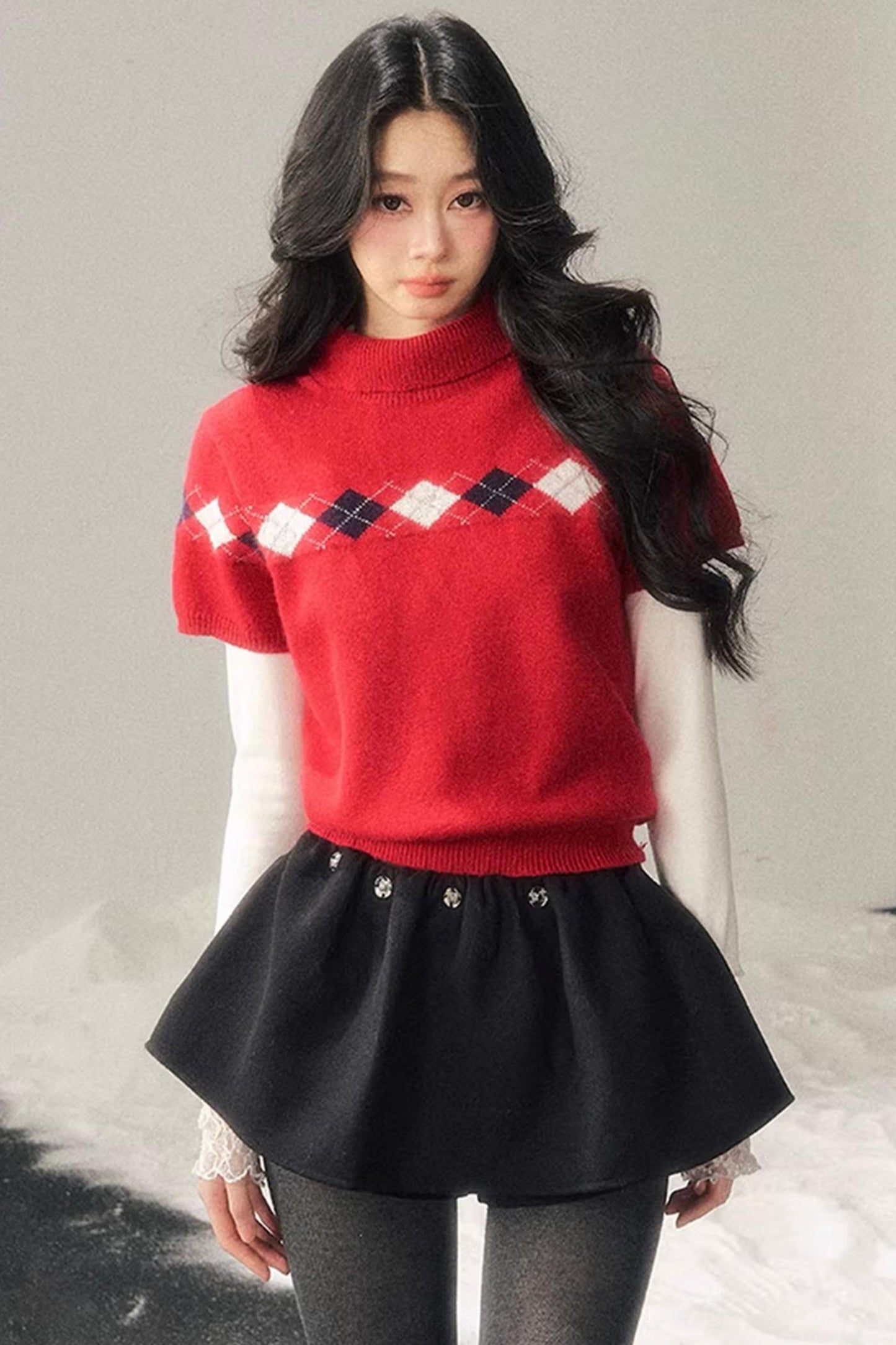 Snowy Scene Knit Sweater