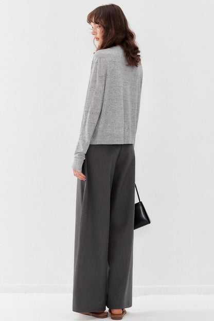 Wool Knit Cardigan Set-Up