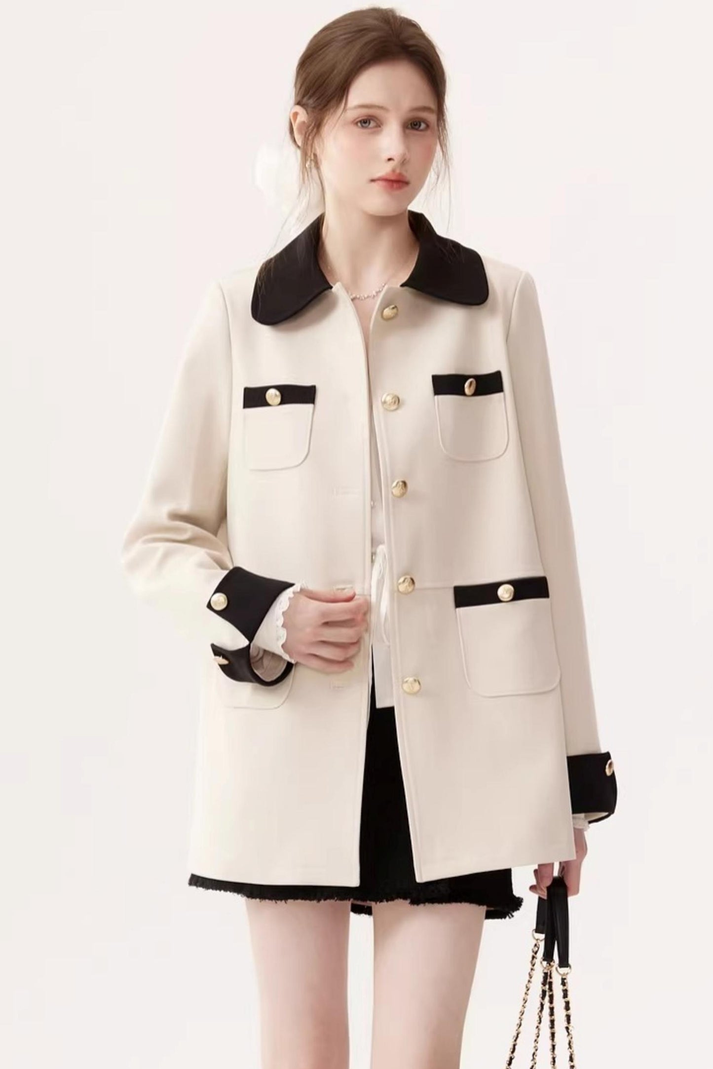 Elegant Color-Block Jacket