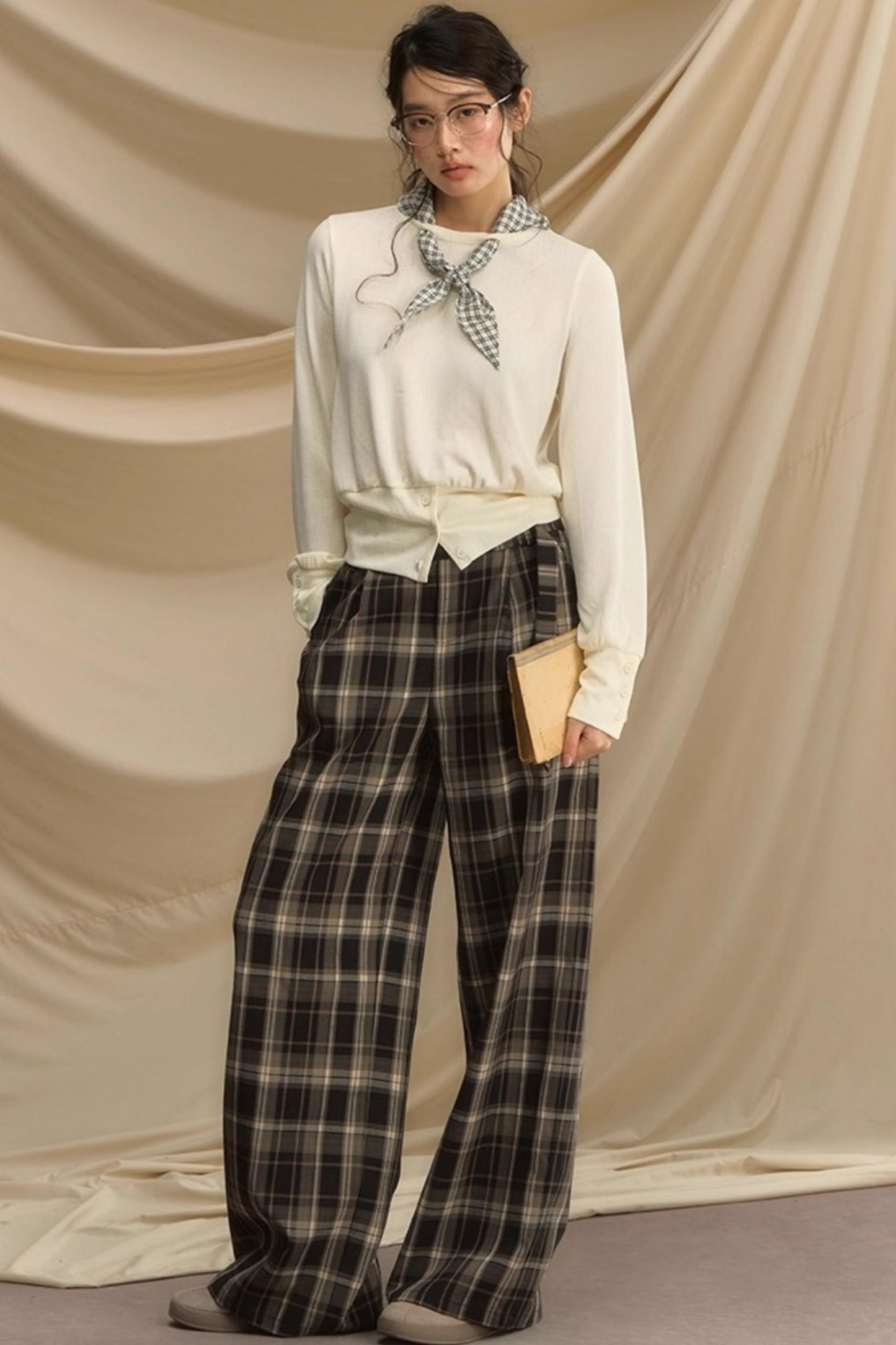 Secret Lazy Plaid Pants