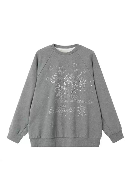 Fireworks Ambience Draped Sweatshirt