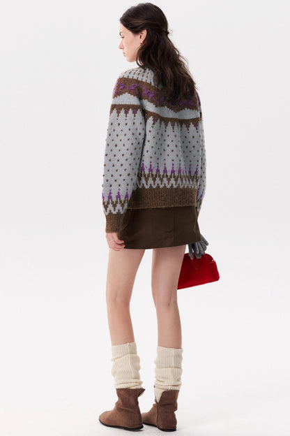 Fair Isle Sweater Jacket