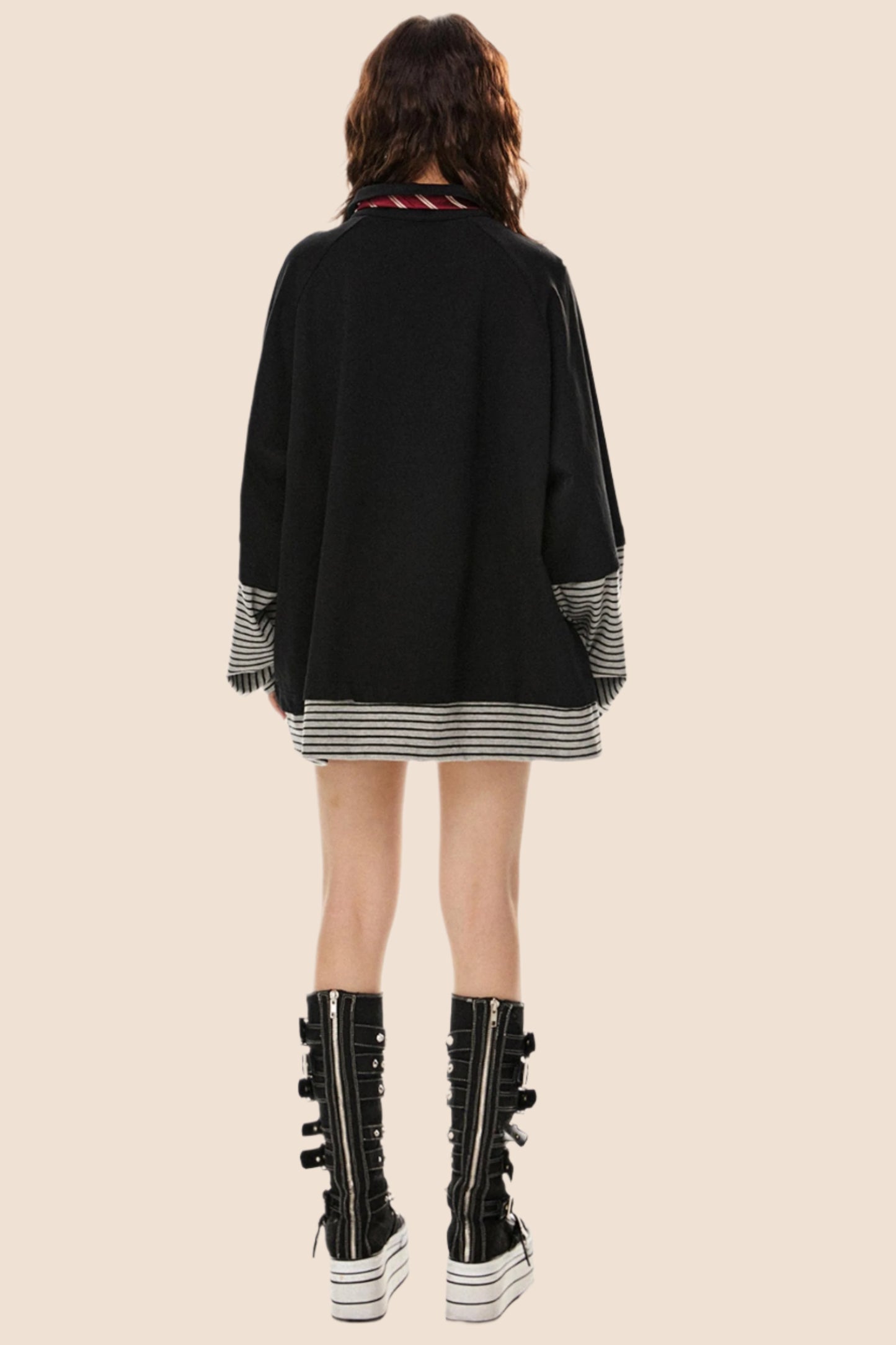 Vintage Fake Two-Piece Polo Top