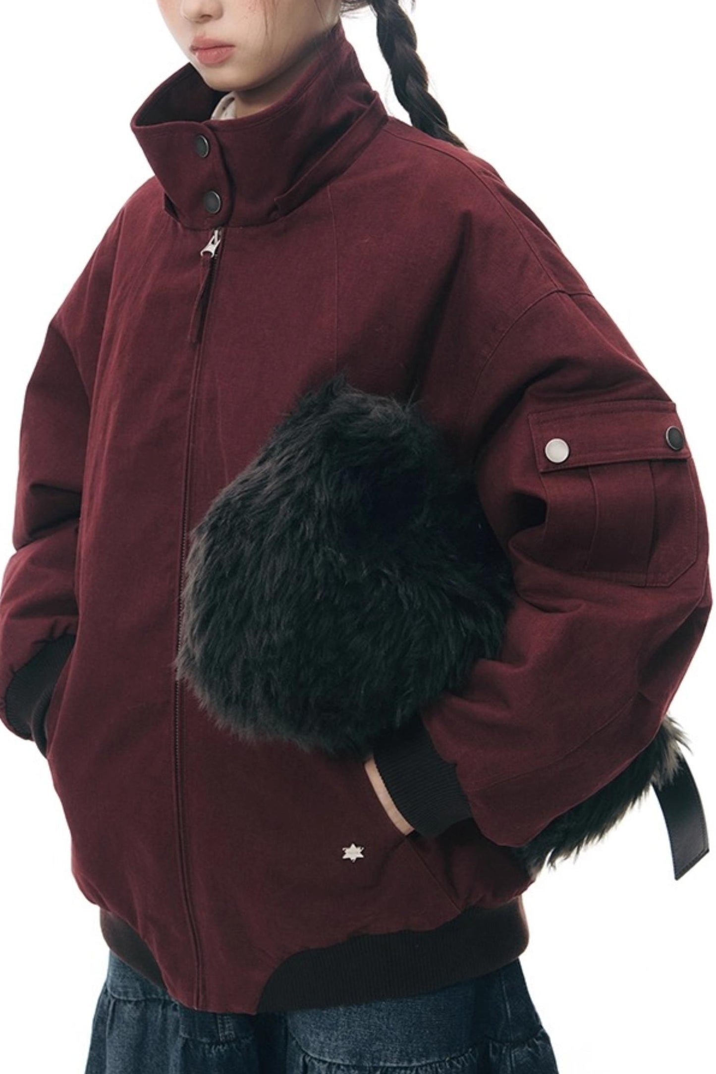 Vintage Red Cotton Jacket