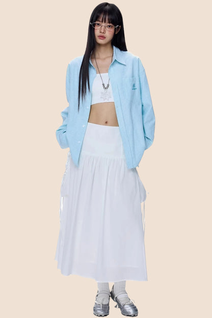 American Summer Stripe Shirt Top