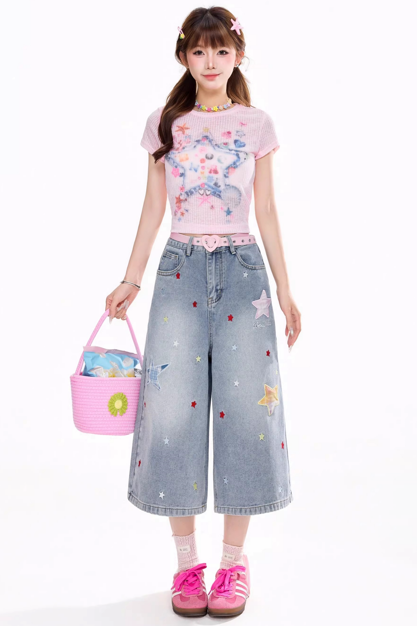 Graffiti Painted Slim Fit Top