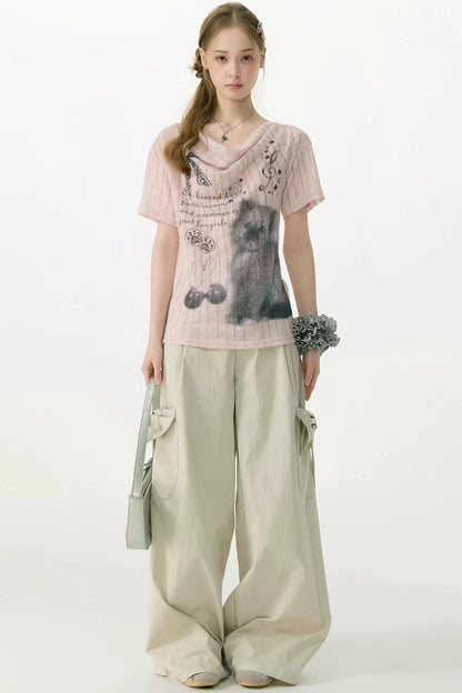 Butterfly Dream Wide-Leg Pants