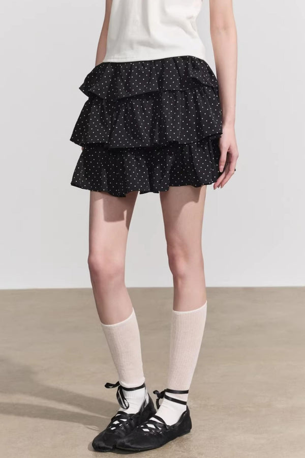 Retro High-Waisted Denim Mini Skirt