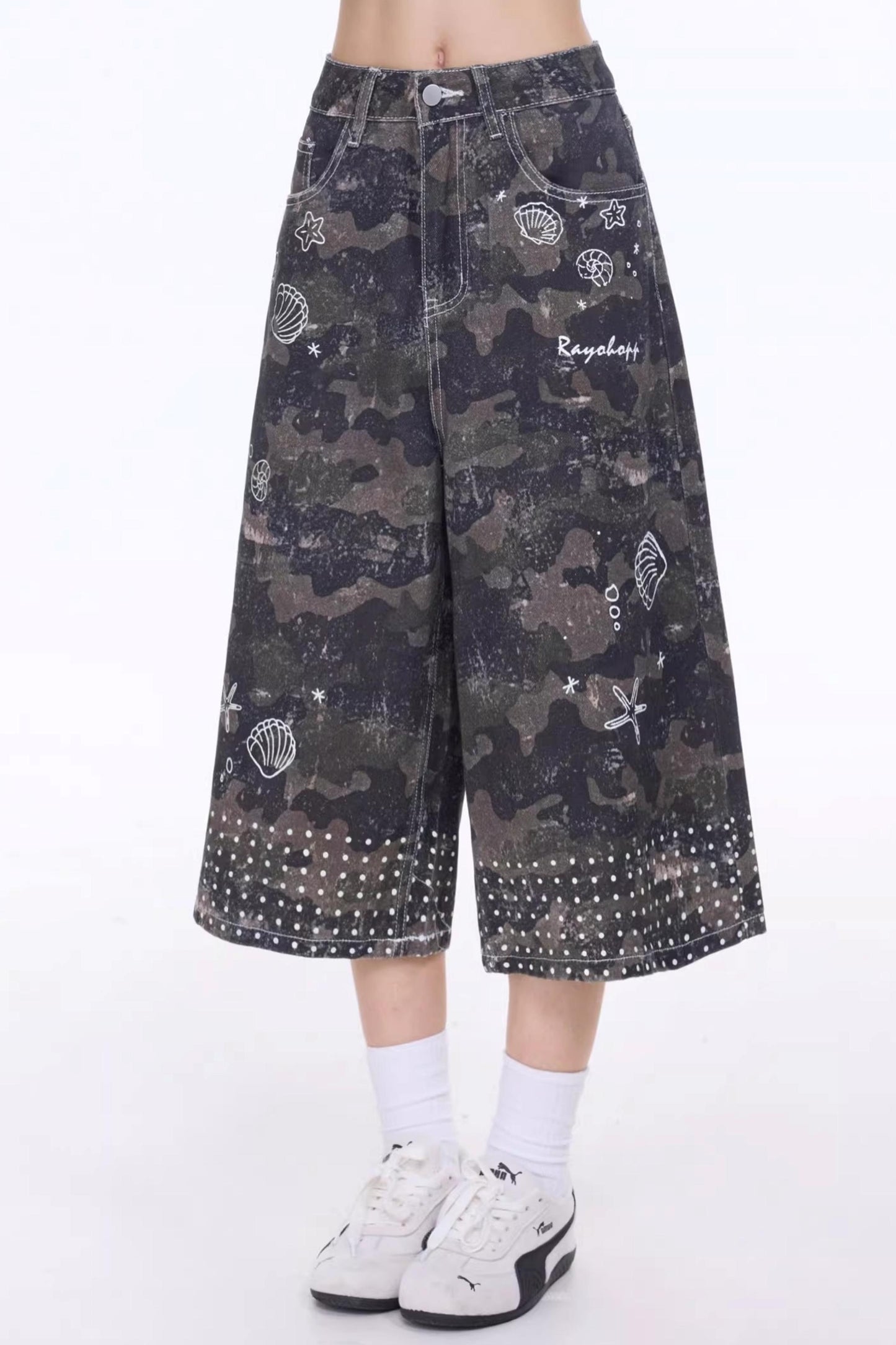 Retro Shell Camouflage Pants