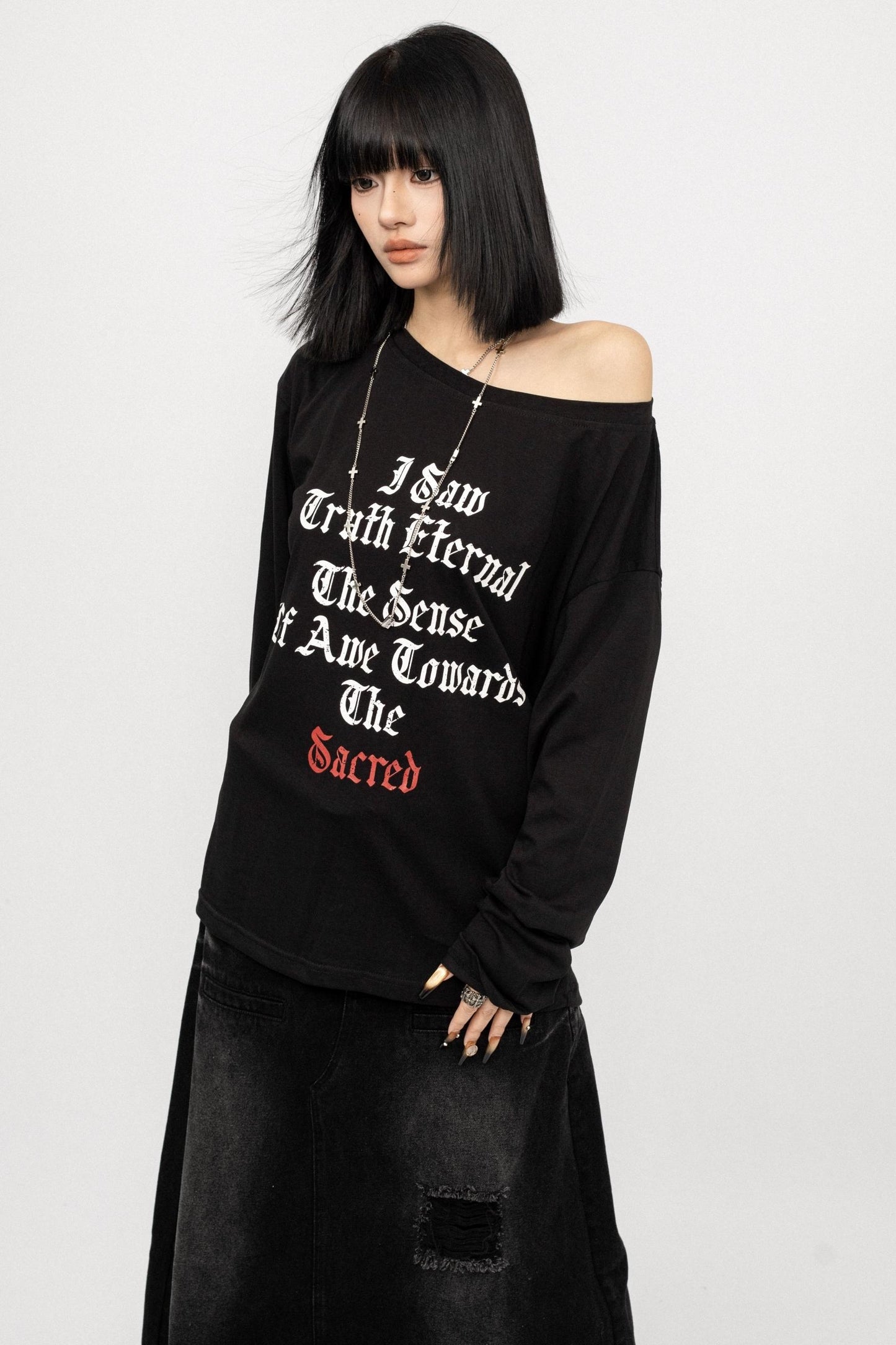 Vintage Monogram Print Sunscreen Top