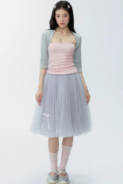 Completo con maglia in lyocell color block