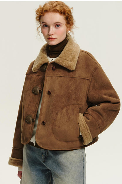 Winter Maillard Fur Lambswool Jacket