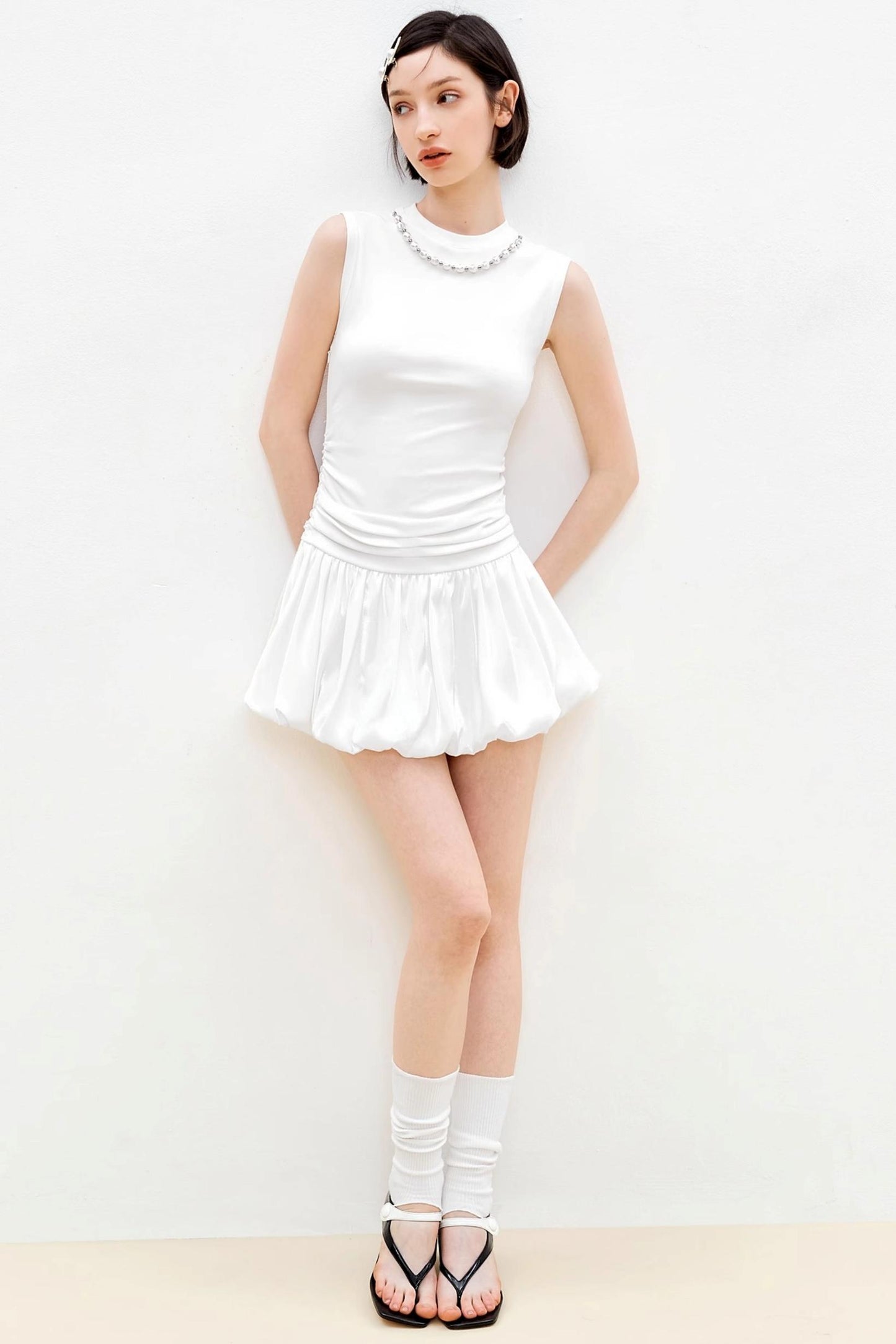 Summer Pearl White Dress