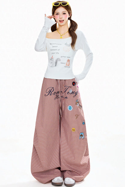 Amerikanisches Retro Casual Top