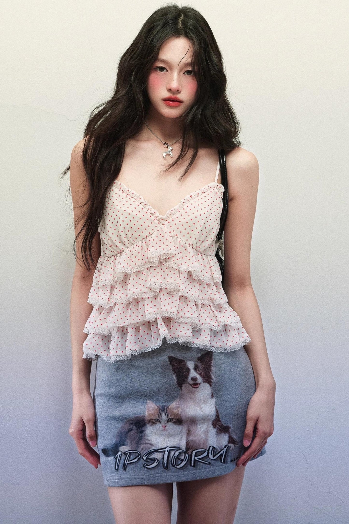 Animal Print Chiffon Top Set-Up