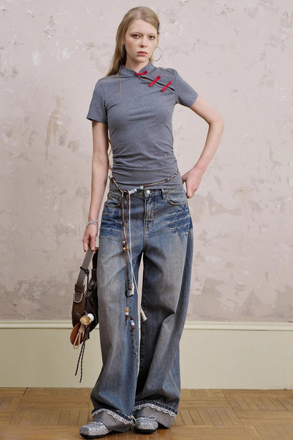 Slim Fit Colorblock Top