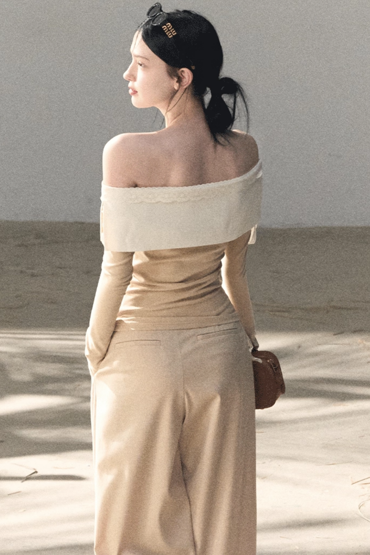 Sicilian Lace Knit Top Pants Set