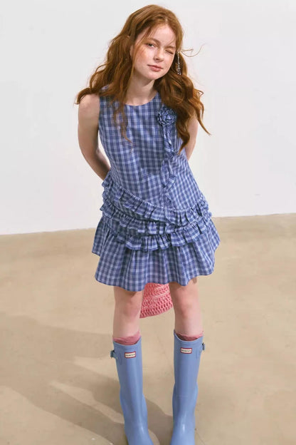 Summer Ruffle Sleeveless Dress