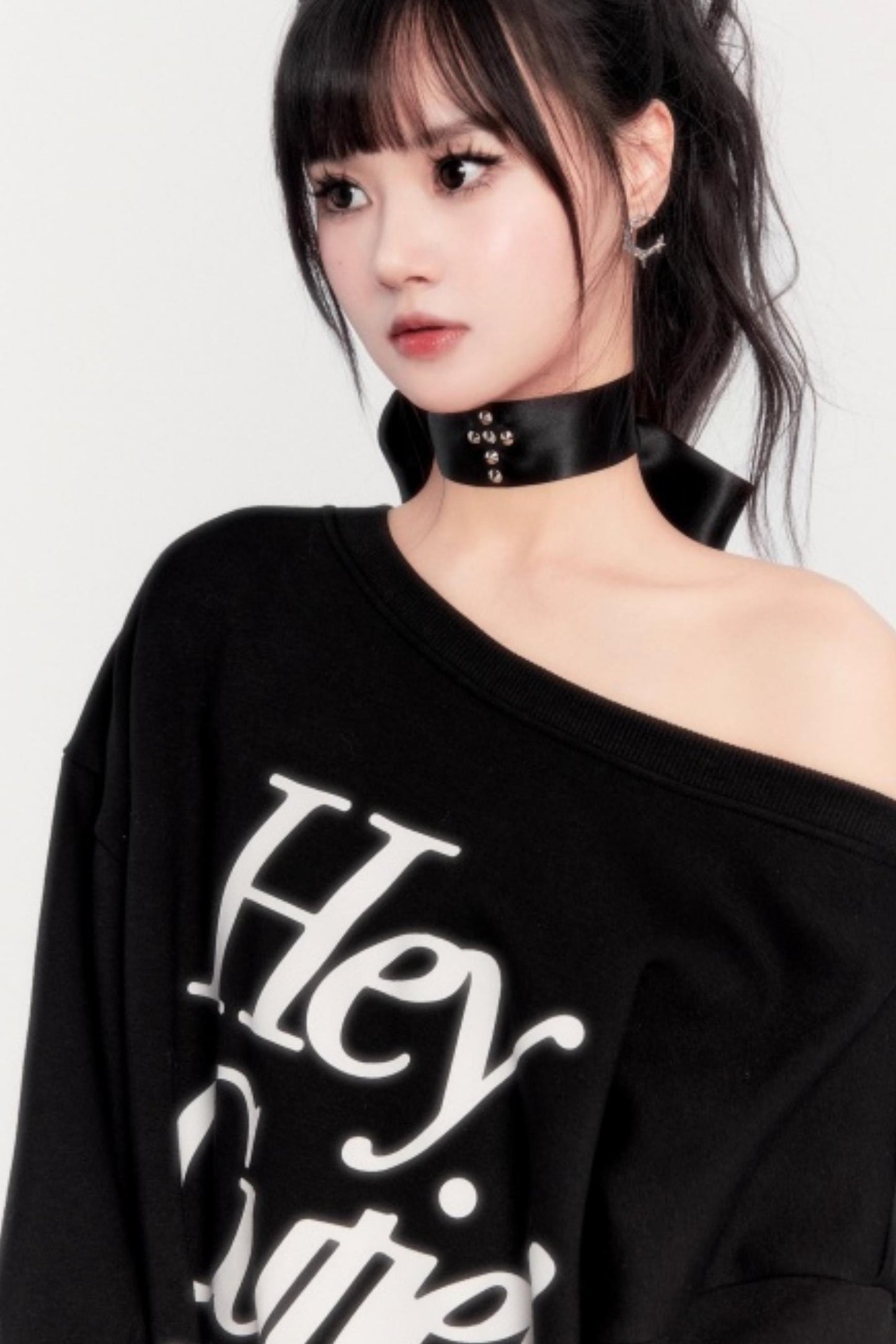 Loose Fleece Long-Sleeved Sweatshirt