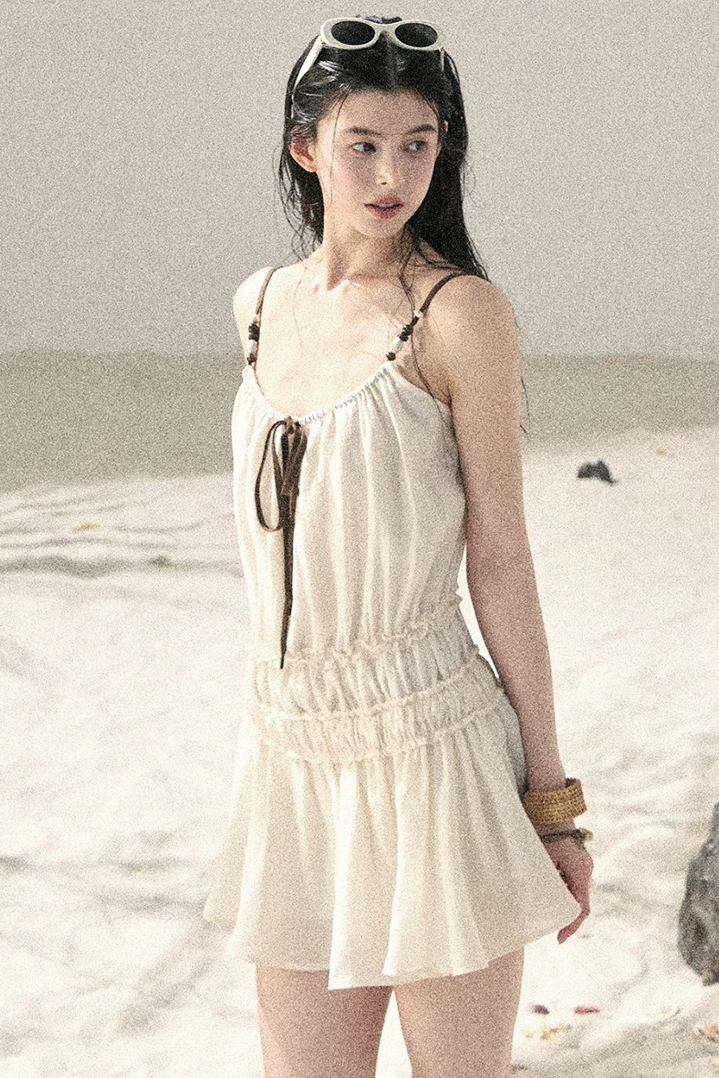 Französisches Sommerkleid mit Trägern