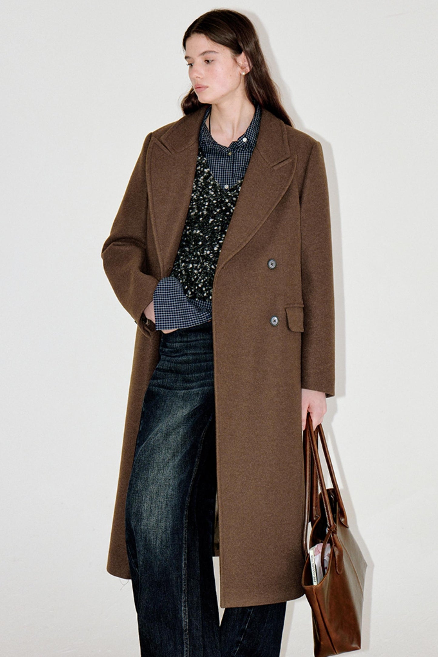 Floral Wool Tweed Coat