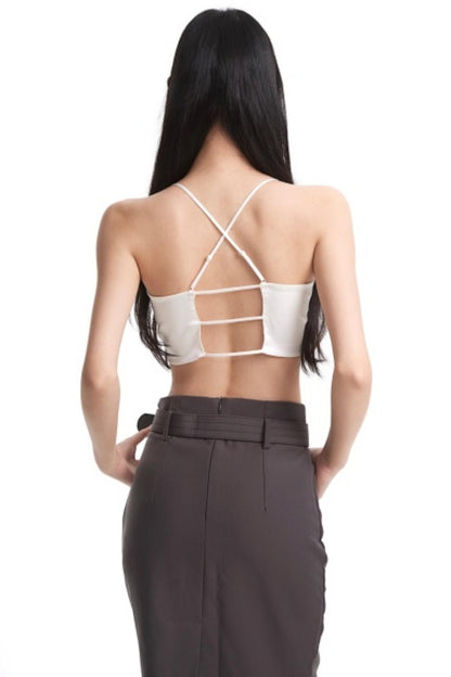 Lyocell Retro Striped Top Set-Up