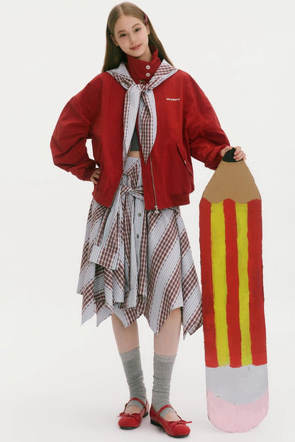 Late Summer Rhapsody Strap Skirt