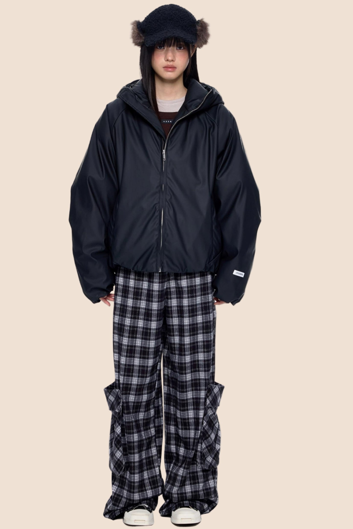 Luxury Cotton Hooded Jacket