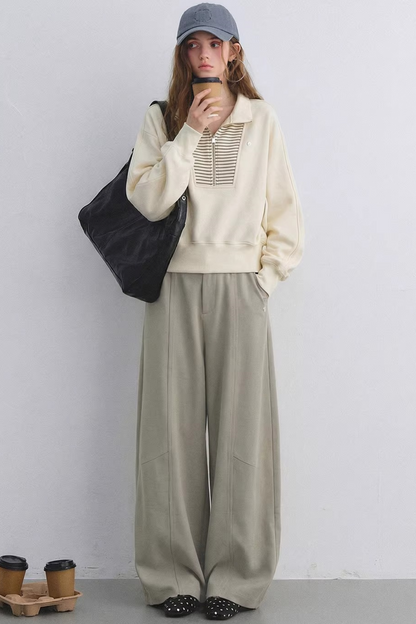 High-Waisted Drapey Suit Pants