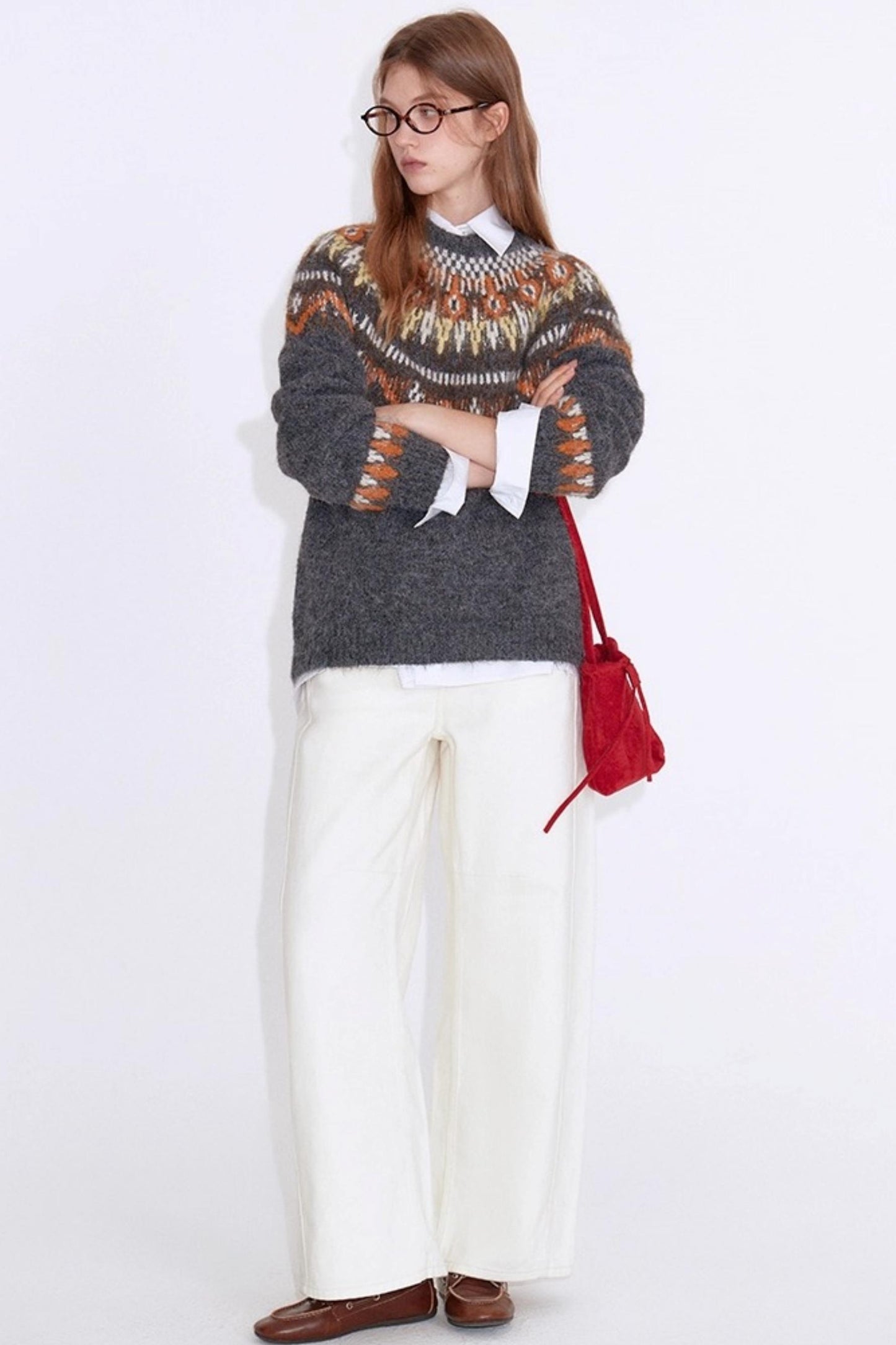 Fair Isle Jacquard Wool Sweater