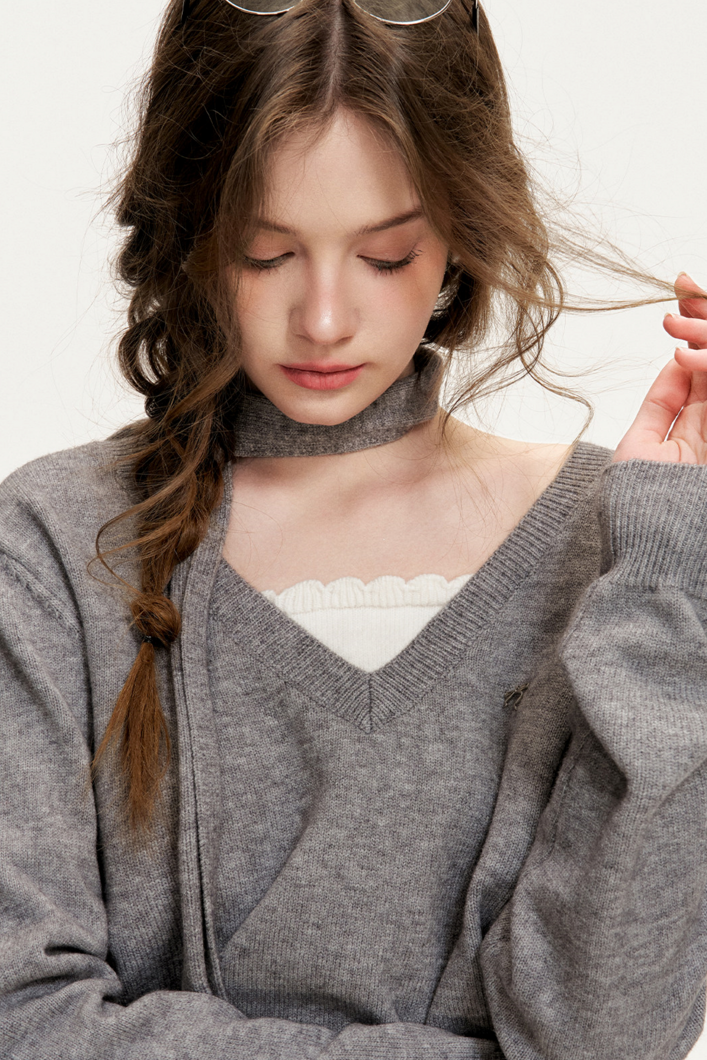 Romantic Encounter Tencel Sweater Set