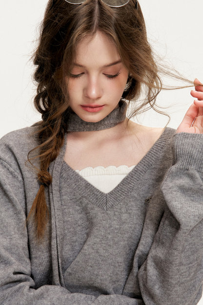 Romantic Encounter Tencel Sweater Set