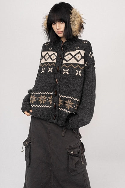 Fair Island Button Sweater