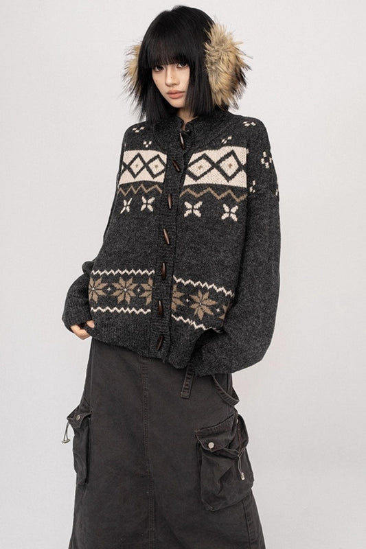 Fair Island Button Sweater