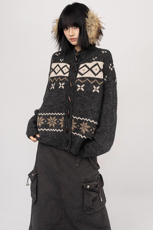 Fair Island Button Sweater