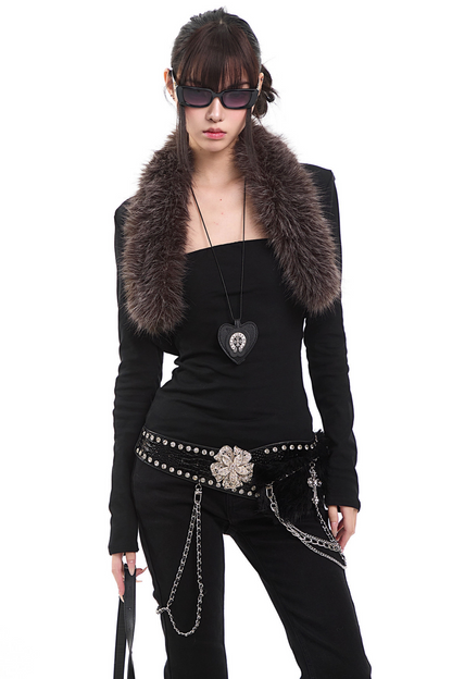 아메리칸 레트로 니트 가디건 세트