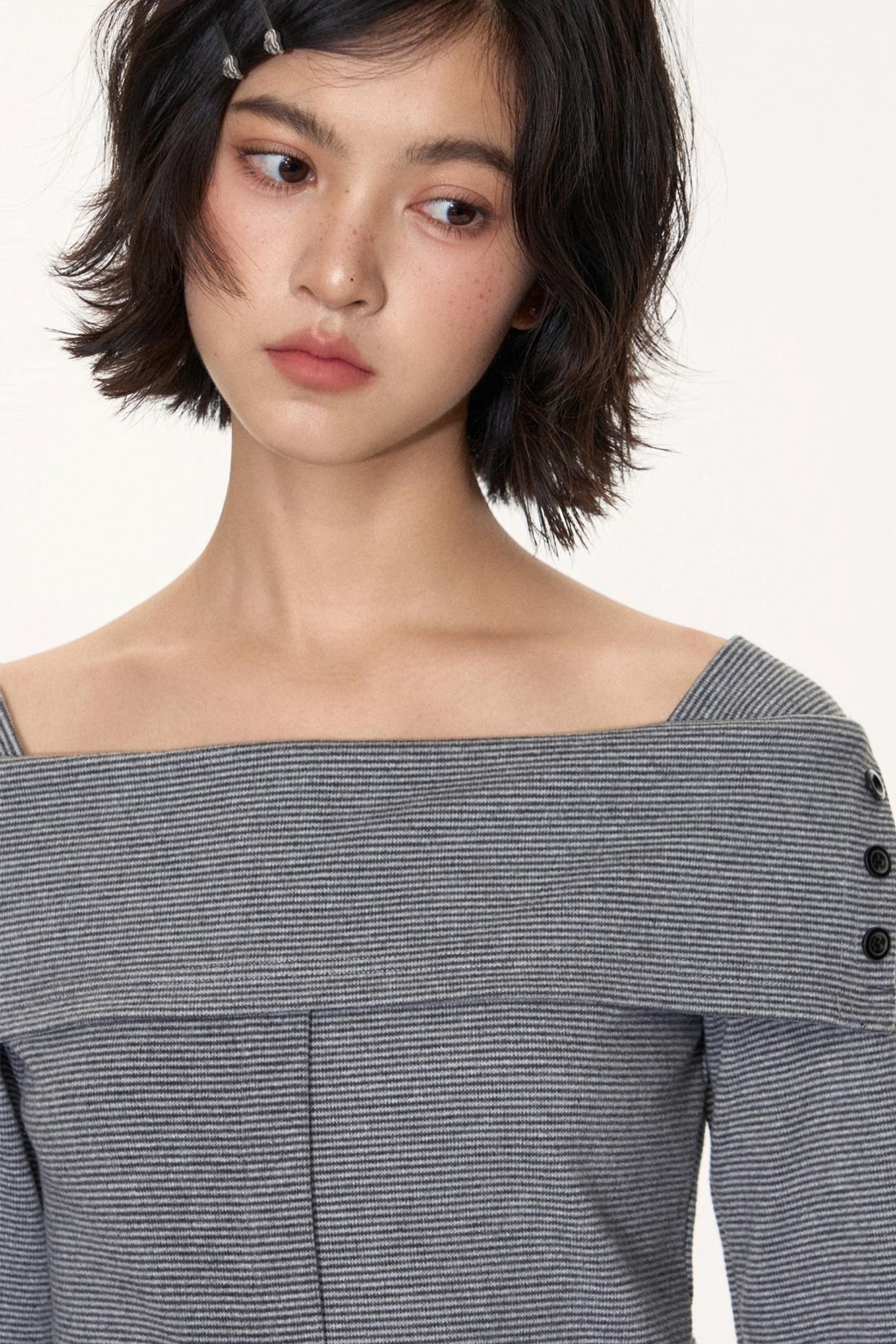 Striped Long Sleeve Top Set-Up