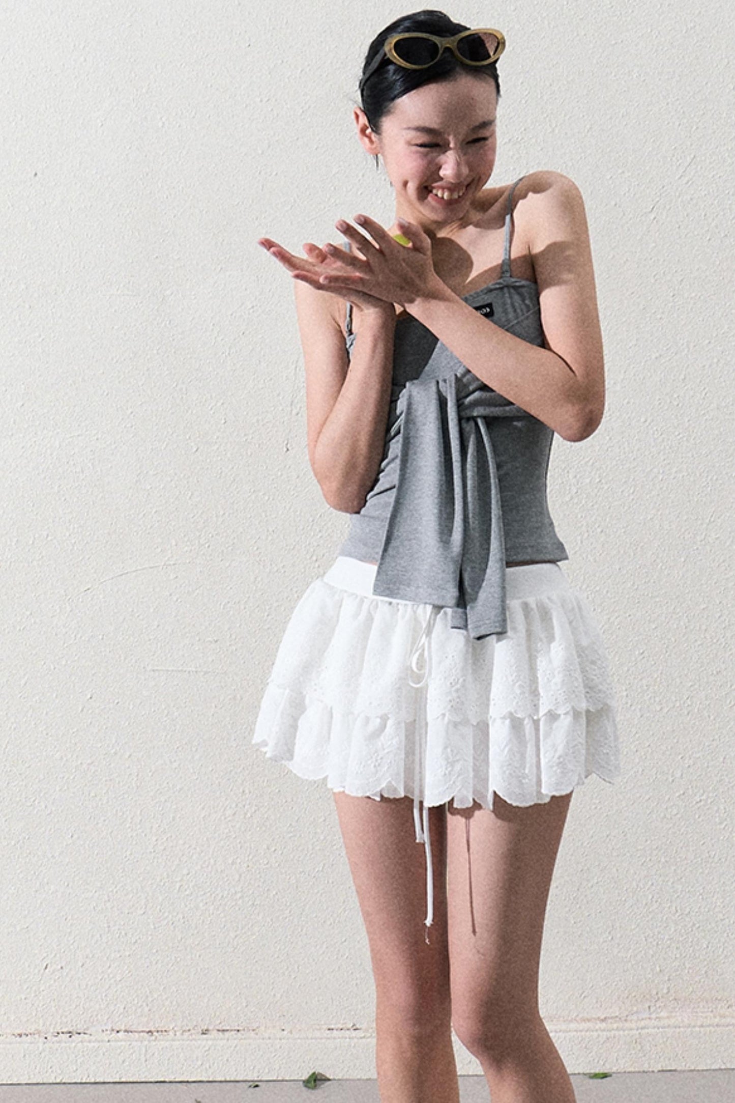 Elegant Layered Lace Skirt