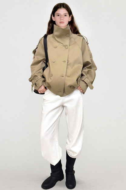 Classic Double-Breasted Trench Coat