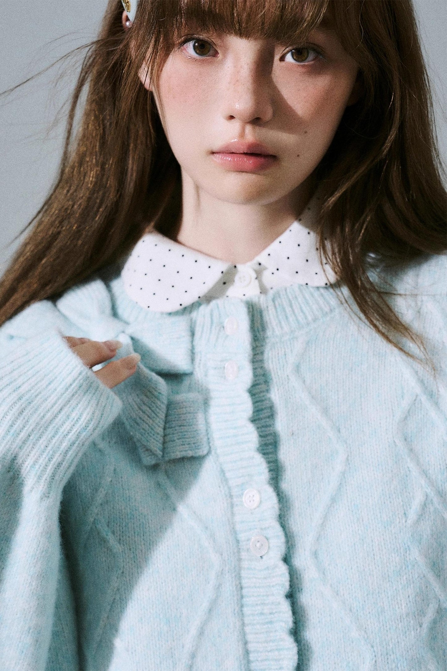 Moonlight Silhouette Sweet Wool Cardigan