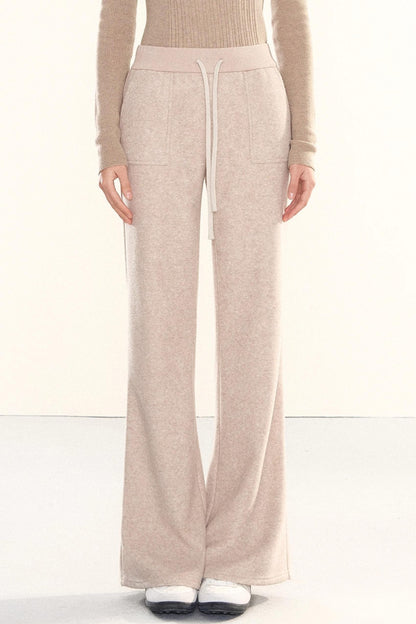 Fleece-Lined Flared Pants